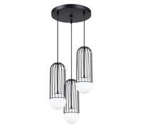 Lustre Acier Noir G9 3 Brina