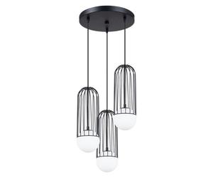 Lustre Acier Noir G9 3 Brina
