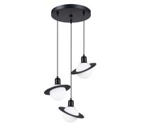 Lustre Acier Noir G9 3 Hyperion