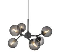 Lustre Atom de Halo Design Noir/Fumé