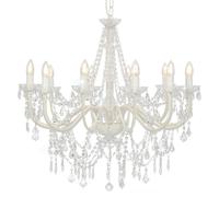 Lustre avec Perles Doré Lampe Suspendue Lustre Luminaire Eclairage vidaXL