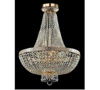 Bella Grand lustre doré et cristal, 8 lumières, E14