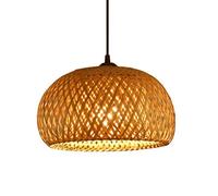 Lustre combiné, Panier, luminaire Suspendu, Osier, rotin, Lanterne tissée à la Main, Abat-Jour Beige, luminaires Suspendus, Salon de thé, Salle à Manger, Bar, café