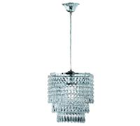 Lustre Couronne Chrome, Acrylique, Reality/Trio Multicolore