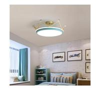 Lustre Couronne Rose Et Dorée, Plafonnier Led Moderne Et Créatif Pour Chambre D'Enfant - Luminaire Intelligent Pour Chambre D'Enfant, Idéal Pour Stimuler La Créativité Des Garçons Et Des Filles. Décor