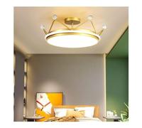 Lustre Couronne Rose Et Dorée, Plafonnier Led Moderne Et Créatif Pour Chambre D'Enfant - Luminaire Intelligent Pour Chambre D'Enfant, Idéal Pour Stimuler La Créativité Des Garçons Et Des Filles. Décor