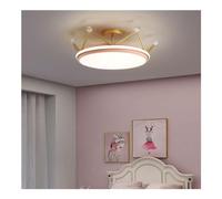 Lustre Couronne Rose Et Dorée, Plafonnier Led Moderne Et Créatif Pour Chambre D'Enfant - Luminaire Intelligent Pour Chambre D'Enfant, Idéal Pour Stimuler La Créativité Des Garçons Et Des Filles. Décor