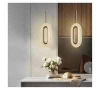 Lustre créatif en Acrylique pour Chambre à Coucher, plafonnier de vestiaire, Lustre Ovale à intensité Simple et Luxueux, Suspension Moderne(Oval 2 Head)