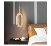 Lustre créatif en Acrylique pour Chambre à Coucher, plafonnier de vestiaire, Lustre Ovale à intensité Simple et Luxueux, Suspension Moderne(Oval 1 Head)