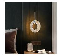 Lustre créatif en Acrylique pour Chambre à Coucher, plafonnier de vestiaire, Lustre Ovale à intensité Simple et Luxueux, Suspension Moderne(Ring 2 Head)