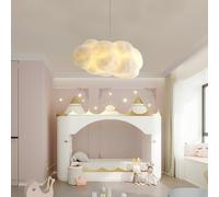 Lustre créatif en Coton Nuage, Suspension Romantique réglable, Lampe Suspendue Blanche E27, idéale pour la décoration d'une Chambre, d'un Salon, d'un hôtel ou d'un Restaurant
