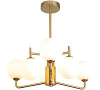 Lustre créatif Moderne en Laiton Spoutnik 8 lumières, Style Vintage, luminaire Suspendu Lumineux au Plafond