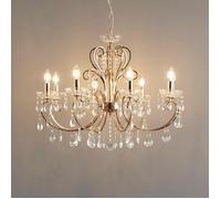 Lustre cristal or rose baroque 8 bras - Pavia