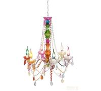 Lustre - Crystal - Multicolore - 6 bras - Acrylique - Métal - 40W