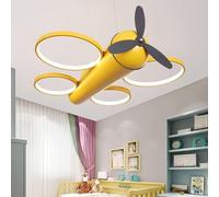 Lustre de chambre à coucher en forme de dessin animé 丨Luminaire suspendu en forme d'avion 丨Luminaires de chambre de princesse créatifs, simples et mignons,Luminaire