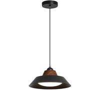 Lustre de Chambre à Coucher en métal Moderne du Milieu du siècle, Style rétro Industriel Noir Mat, luminaire Suspendu pour îlot de Cuisine, Style Ferme Nordique, Lampe Suspendue pour Salle à Manger,