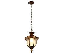 Lustre de Jardin, Éclairage D'Extérieur Rustique, Étanche, Réglable, Style Américain, Idéal Pour Un Jardin, Un Couloir Ou Un Pavillon./Brun/18,5 * 31,5Cm