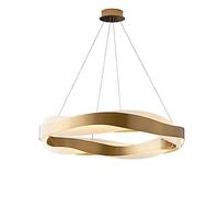 Lustre de Luxe léger Moderne, Lustre Simple en Acier Inoxydable plaqué mer de Nuage, pour la lumière de la Salle à Manger du Salon, 65 cm