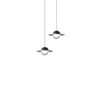 Lustre de Luxe Moderne et Simple pour Salle à Manger, 2 têtes LED, Trois Petites lumières, plafonnier Suspendu à Une tête, pour éclairage de Bar de Salle à Manger, lanternes/2 têtes