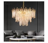 Lustre de Luxe postmoderne en cuivre de Haute qualité, Design Simple, idéal pour Une Chambre à Coucher, Un Salon ou Une Villa (D60 x H32 cm)