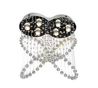 Lustre de mode maison LED pendentif lumière intérieur plafond en cristal lampe suspendue décoration de chambre moderne luminaire suspendu personnalité salon table à manger lustre lustres réglables