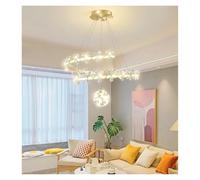 Lustre de Plafond doré en Cristal Simple et Moderne, Lampe de Salon de Luxe, Lustre d'intérieur créatif Nordique, éclairage Moderne(50cm)