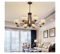 Lustre de Plafond en Cristal Moderne pour loft, Salon, Chambre à Coucher, Cuisine, Lampes suspendues, luminaire en Cristal de Luxe, décoration d'intérieur, luminaires(Black,5 Lights)