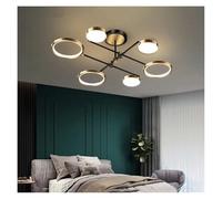 Lustre de Plafond LED Nordique doré de Luxe Moderne, Lampe Suspendue à intensité Variable pour Salon, Restaurant, Chambre, décoration d'éclairage pour la Maison (intensité Variable sans télé