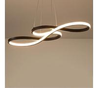 Lustre de Plafond Moderne En Acryliquescintillement 32 W, Design Nordique Luxueux, Lumière Chaude/Neutre, Idéal Pour Une Cuisine, Un Bar, Un Salon Ou Une Protection Des Yeux./Lumière Chaude Et Noire