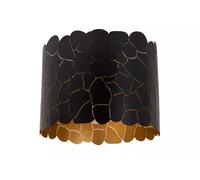 Lustre De Plafond Salon Métal Noir Or Rond Ø40 cm E27 Lustre Cuisine