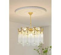 Lustre de Plafond Vintage pour Salon, Lampe Suspendue en Cristal créative, luminaire décoratif d'intérieur, idéal pour Une Chambre à Coucher, Un loft, lamparas, (50cm)