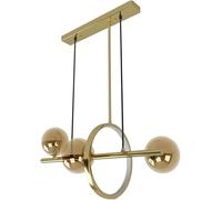 Lustre de Salle à Manger en métal - Lampe Suspendue de Luxe en Verre - Éclairage d'intérieur LED Minimaliste Moderne
