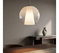 Lustre De Salle À Manger Lampe À Boule En Verre Opale Clair BigLight