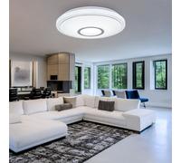 Lustre De Salle À Manger Lampe De Plafond Ronde LED Lampe De Salon CCT D 40 Cm