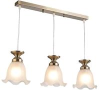 Lustre de salle à manger Simple américain rétro balcon Bar lustre en verre et salon 3 lampes plafond fer tête,lumières suspendues