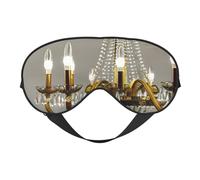 Lustre de salle de bal imprimé élégant masque de sommeil léger sangle réglable hommes femmes voyage sieste nuit