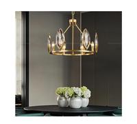 Lustre de salon post-moderne minimaliste scandinave - éclairage restaurant villa lumières luxe chambre lampes en cristal,éclairage au plafond