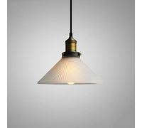 Lustre de Style rétro américain, Suspension à Une tête en Verre, Suspension à Rayures