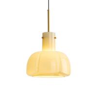 Lustre de Style rétro français - Suspension en Verre à Haute Transmission Lumineuse avec culot E27 pour Chambre, Salon, Salle à Manger