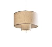 Lustre de style Wabi-sabi d'Europe du Nord/lampe suspendue créative simple et moderne de nouveau style chinois/salon, chambre à coucher, restaurant, luminaire suspendu en lin d'hôtel B&B (E26/27)