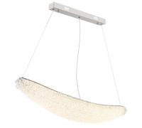Lustre De Table À Manger Suspendu Dimmer Avec Télécommande Cristaux LED 120CM