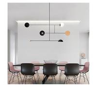Lustre Design Astro Collection Post-Moderne rétro Minimaliste pour Bureau, Studio, Restaurant, Salon, Chambre à Coucher, Style Art déco (3 lumières 120x50cm)