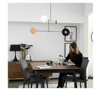 Lustre Design Astro Collection Post-Moderne rétro Minimaliste pour Bureau, Studio, Restaurant, Salon, Chambre, éclairage intérieur Art déco (2 lumières 120x50cm)