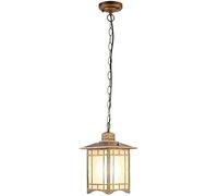 Lustre d'extérieur étanche de Style Japonais, Abat-Jour carré en Aluminium, luminaire de Plafond pour Jardin, Balcon, Couloir, allée, Porche, E27