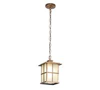Lustre d'extérieur Suspendu pour Porche, éclairage extérieur rétro en Aluminium et Verre, éclairage de Plafond Vintage pour Porte Suspendue