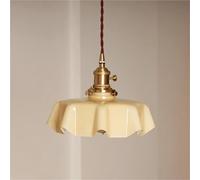 Lustre d'intérieur en Forme de Nuage en Verre crème, Style rétro Simple, luminaire décoratif d'intérieur, idéal pour Un Couloir, Un Porche, Un Bar, Un Restaurant ou la Maison