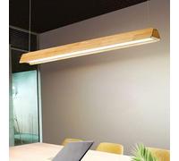 Lustre d'intérieur moderne LED plafonnier luminaire suspendu avec abat-jour en acrylique salon salle à manger bureau lampes suspendues bois,Luxe