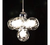 Lustre Duplex à 5 lumières avec Boules à facettes, Suspension Longue et créative pour Restaurant, Style Minimaliste Moderne, LED, pour Salon, Inspiration Nordique, Plafond Design (Co