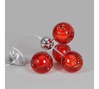 Lustre Duplex à 5 lumières avec Boules à facettes, Suspension Longue et créative pour Restaurant, Style Minimaliste Moderne, LED, pour Salon, Inspiration Nordique, Plafond Design (Co