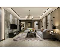 Lustre élégant en métal, finition antique, 85 cm de long, 62 cm de diamètre | 6 ampoules E27 max. 6 W | Design moderne glamour et industriel pour la décoration intérieure